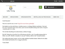 Tablet Screenshot of luehe-verlag.de